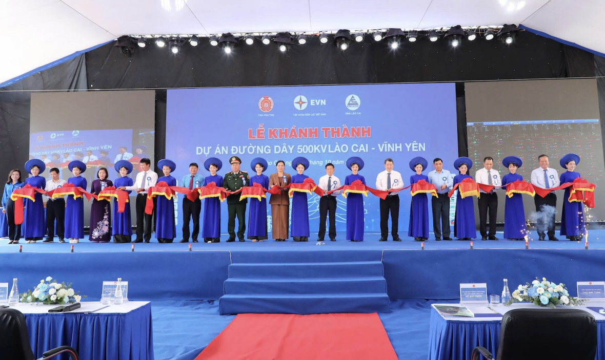 Khánh thành đường dây 500 kV Lào Cai - Vĩnh Yên
