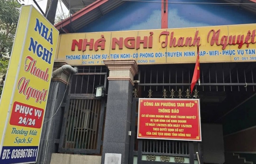 Đồng Nai: Công an đình chỉ kinh doanh nhiều nhà nghỉ liên quan đến tệ nạn xã hội Đồng Nai: Công an đình chỉ kinh doanh nhiều nhà nghỉ liên quan đến tệ nạn xã hội