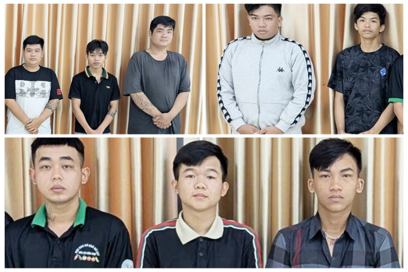 Nhóm đối tượng bị bắt