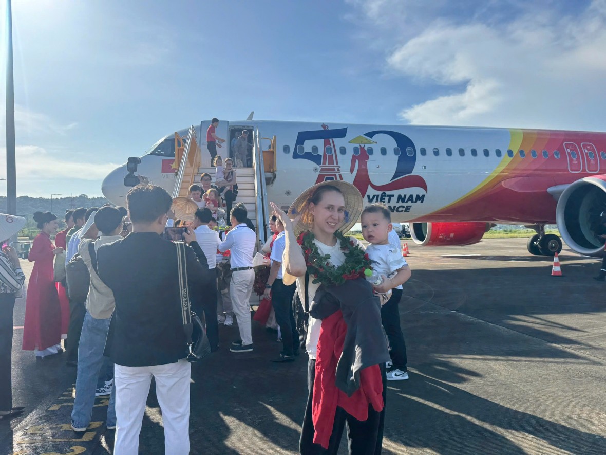 Đặc khu Phú Quốc liên tiếp đón các chuyến bay quốc tế