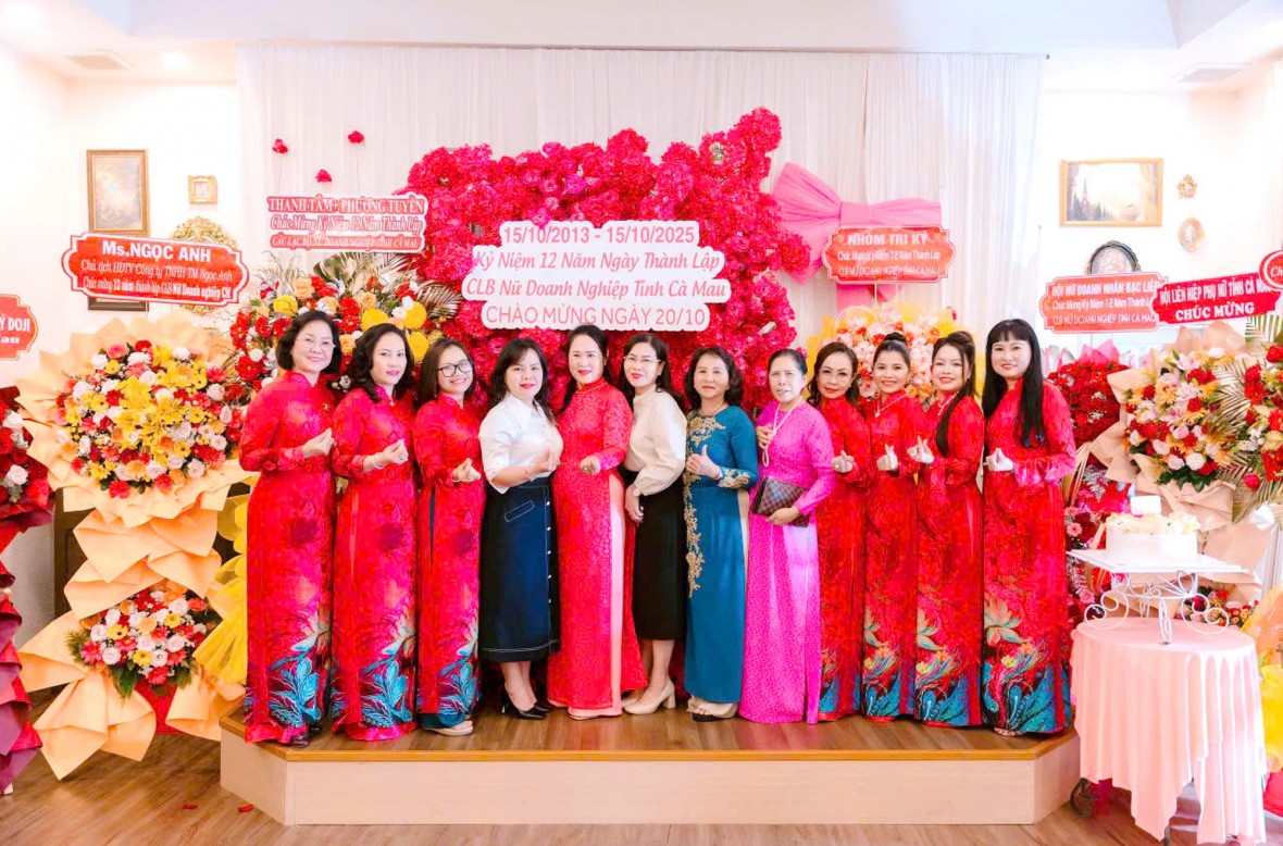 Câu lạc bộ Nữ doanh nghiệp tỉnh Cà Mau: 12 năm đồng hành cùng sự phát triển của quê hương