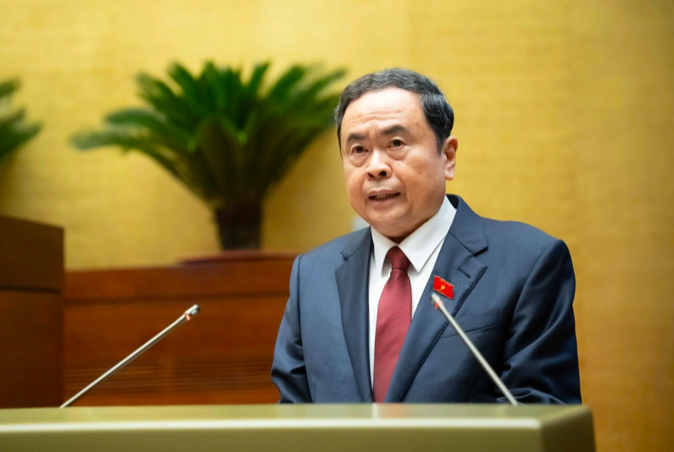 Chủ tịch Quốc hội Trần Thanh Mẫn trình bày báo cáo tổng kết nhiệm kỳ của Quốc hội Chủ tịch Quốc hội Trần Thanh Mẫn trình bày báo cáo tổng kết nhiệm kỳ của Quốc hội