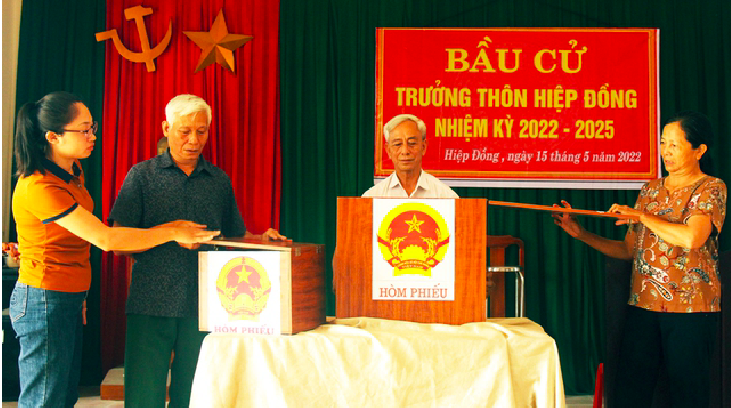 Ảnh minh hoạ một cuộc bỏ phiếu bầu trưởng thôn.