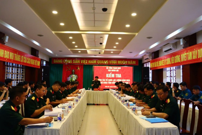 Kiểm tra công tác tổ chức lực lượng năm 2025 tại Bộ Chỉ huy Quân sự tỉnh Đồng Nai
