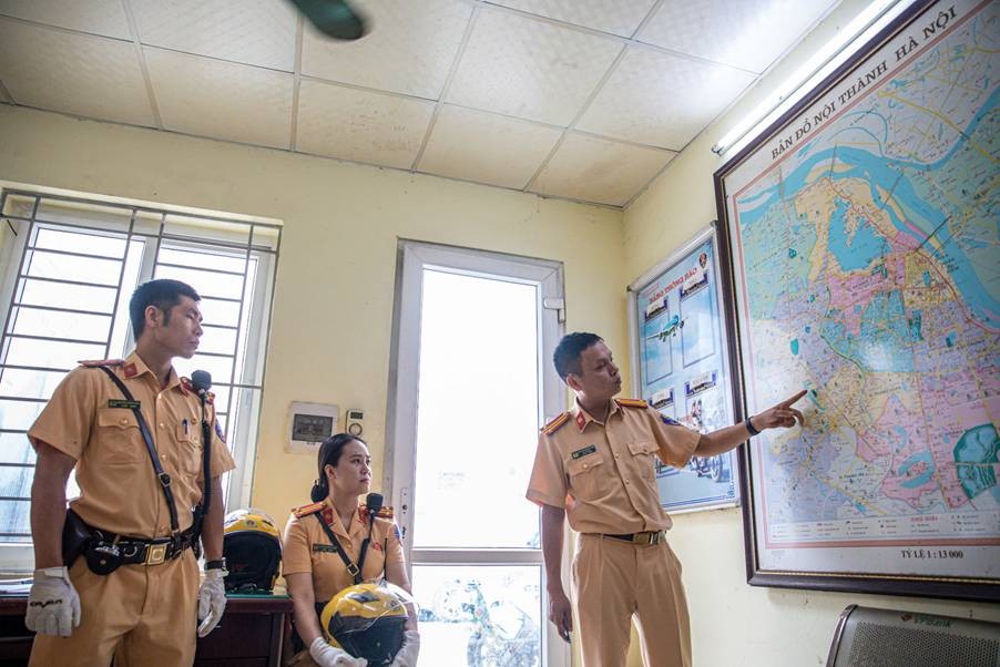 Đội TTDĐ triển khai phương án dẫn, bảo vệ các đoàn dự Lễ ký Công ước.