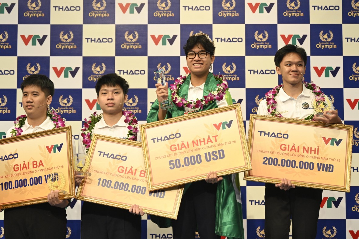 Tân chủ nhân vòng nguyệt quế Đường lên đỉnh Olympia 2025