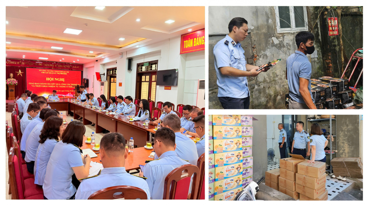 công tác kiểm soát thuốc, thực phẩm học đường và hàng hóa xuất khẩu được lực lượng Quản lý thị trường Hà Nội triển khai đồng bộ