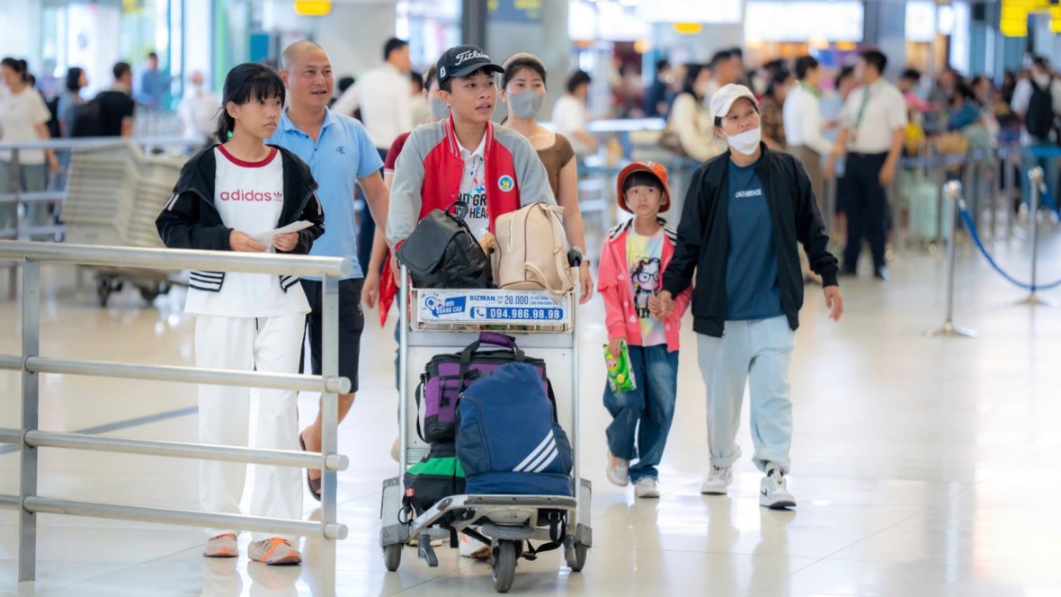 25,3 triệu lượt hành khách qua Cảng HKQT Nội Bài trong 9 tháng năm 2025. (Ảnh minh họa: Bộ Xây dựng)