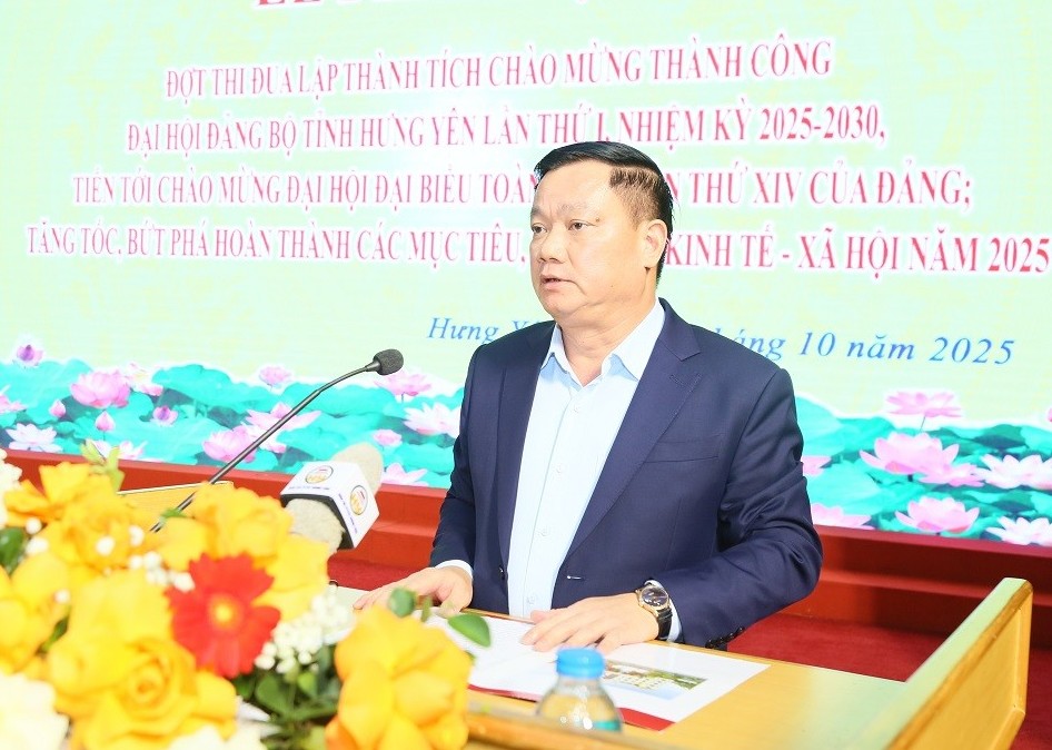 Hưng Yên phát động thi đua hoàn thành các mục tiêu, nhiệm vụ phát triển kinh tế - xã hội năm 2025