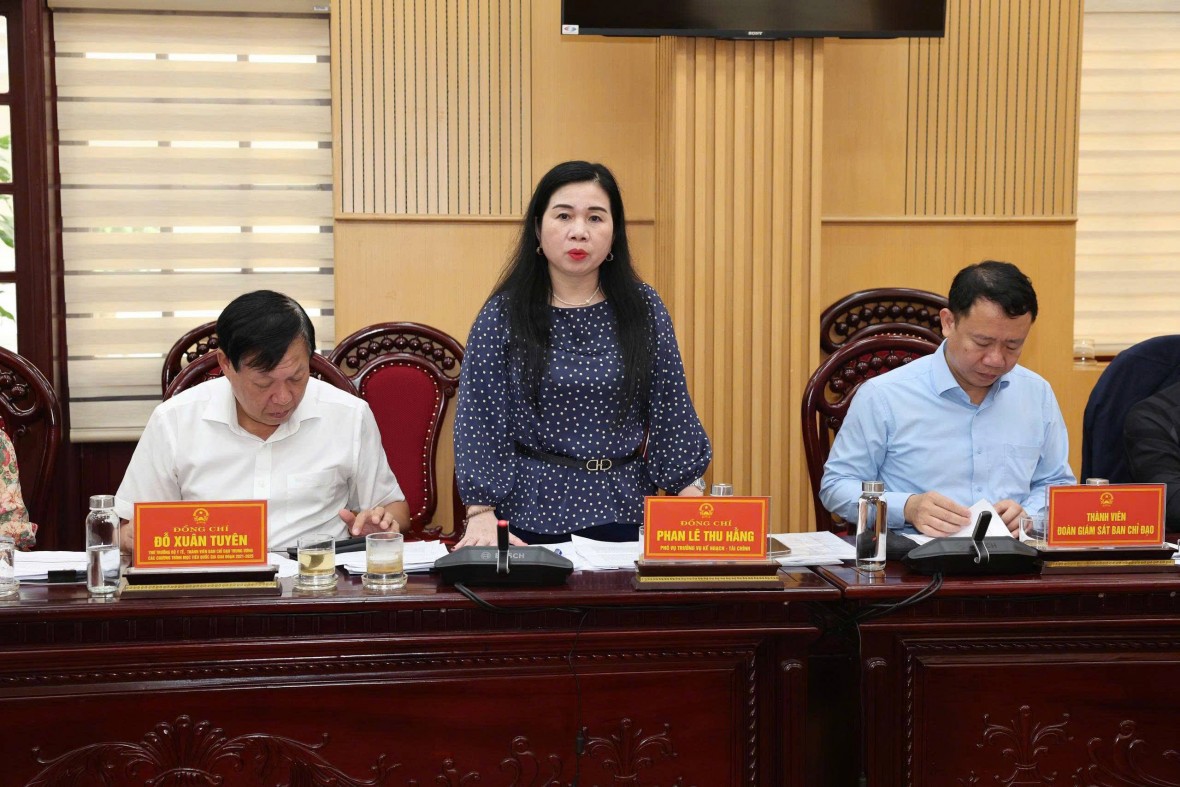 Thứ trưởng Bộ Y tế Đỗ Xuân Tuyên làm việc với tỉnh Ninh Bình về việc thực hiện các chương trình mục tiêu quốc gia