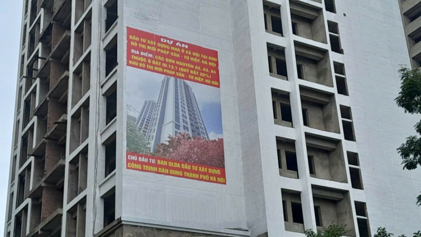 Khu ký túc xá Pháp Vân - Tứ Hiệp bỏ hoang đang 