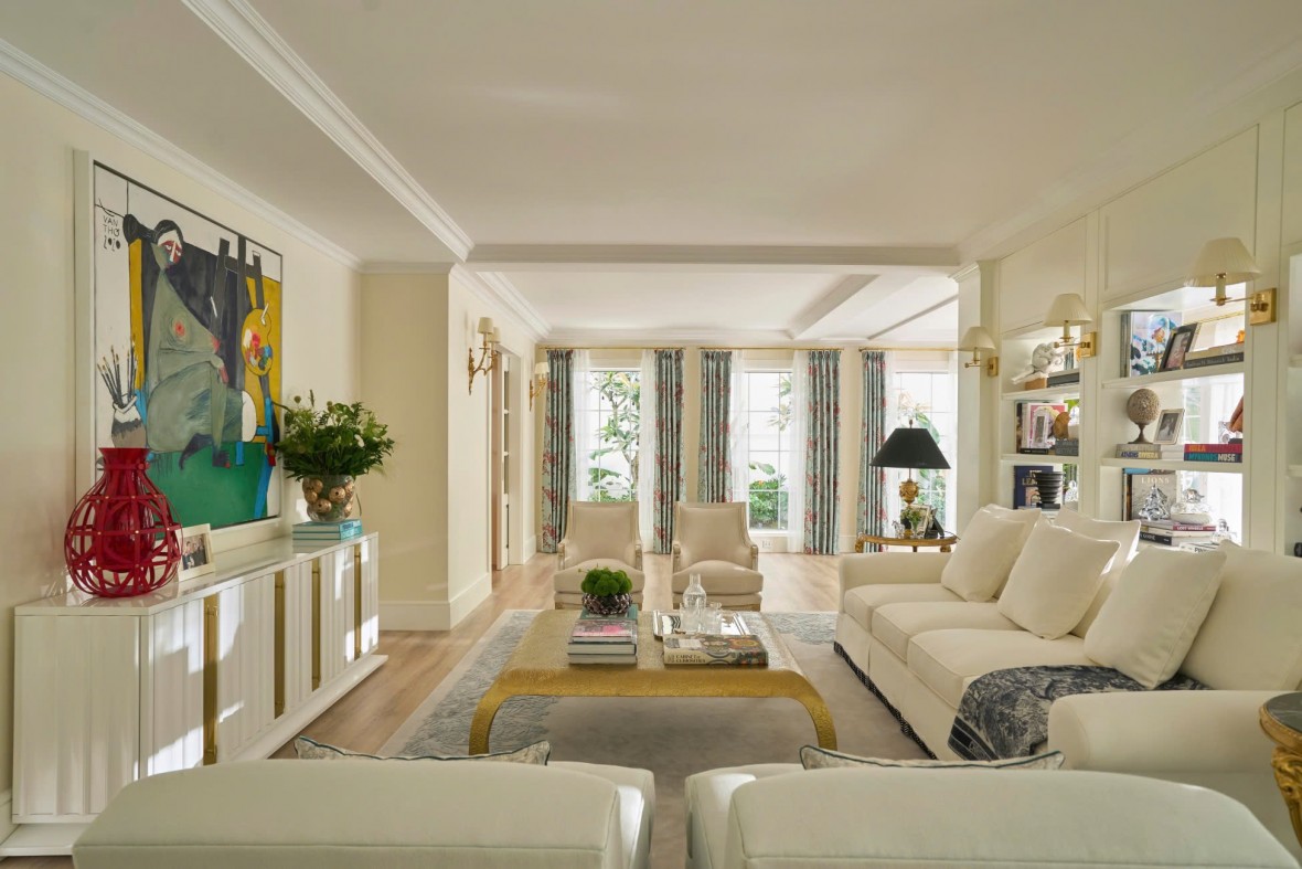 Một thiết kế kết hợp với tranh Việt Nam của Thái Công 