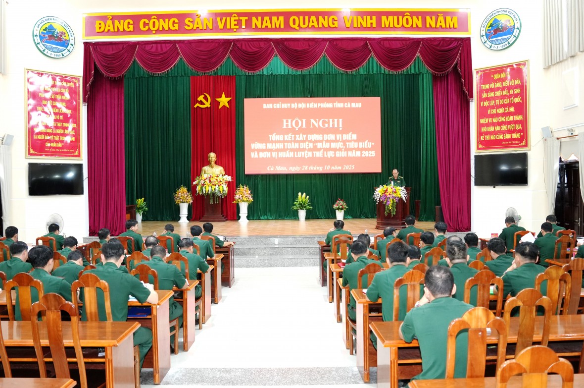 BĐBP Cà Mau: Xây dựng đơn vị vững mạnh toàn diện “Mẫu mực, tiêu biểu” và huấn luyện thể lực giỏi