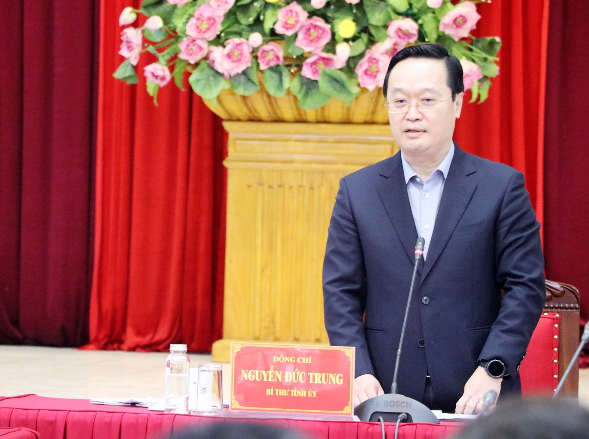 Bí thư Tỉnh ủy Nghệ An Nguyễn Đức Trung.