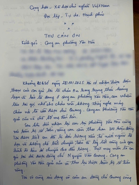 Hà Nội: Kịp thời ngăn chặn vụ giả danh Công an lừa nữ sinh mang vàng đi bán