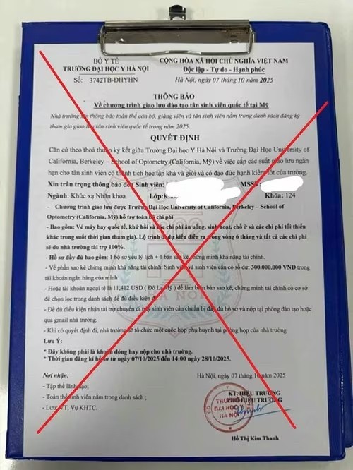 Trường Đại học Y Hà Nội cảnh báo giả mạo, lợi dụng uy tín nhà trường để trục lợi bất chính