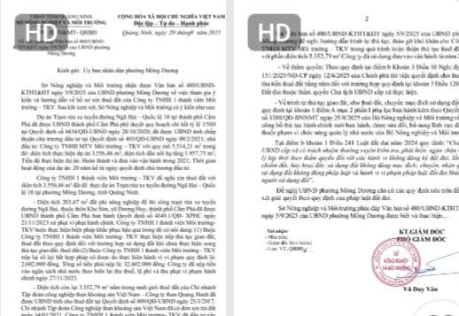 Quảng Ninh: Công ty TNHH 1 thành viên Môi trường - TKV bị xác định chiếm đất để xây dựng dự án Trạm rửa xe từ năm 2021