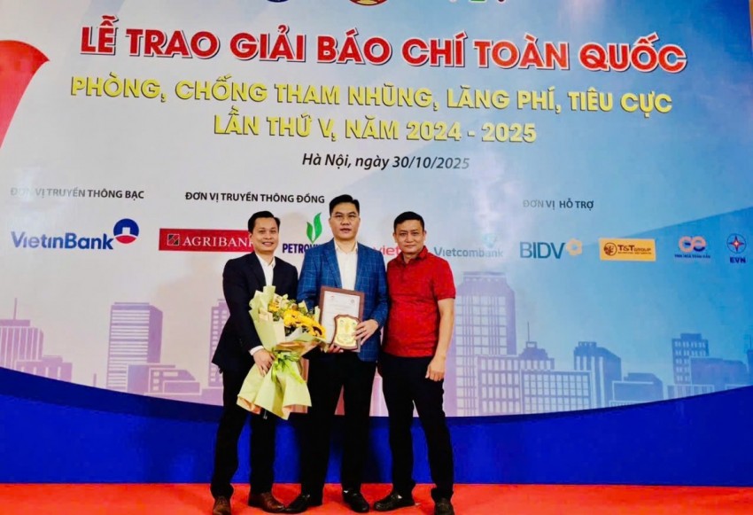 Báo PLVN đoạt giải B và C Giải báo chí toàn quốc phòng chống tham nhũng, lãng phí, tiêu cực