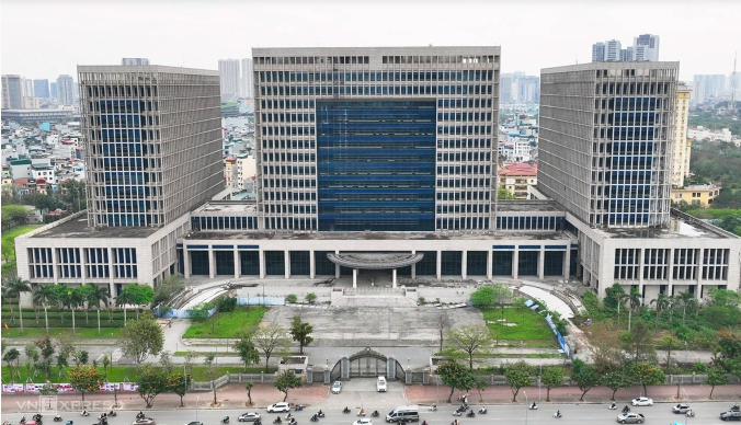 Trụ sở Bộ Ngoại giao mới ở mặt đường Lê Quang Đạo. Ảnh: Hoàng Giang