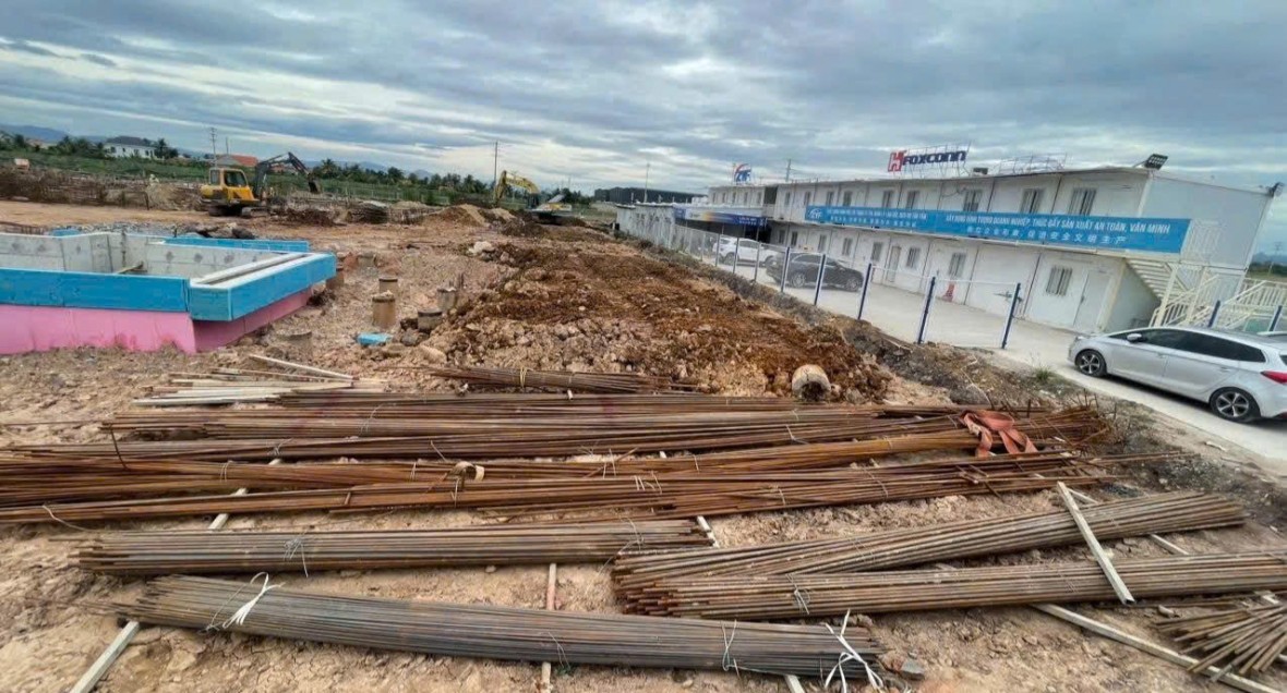 Nhóm bảo vệ cấu kết trộm hơn 15 tấn thép tại dự án Foxconn Quảng Ninh