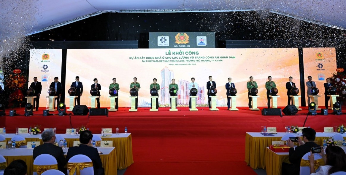 Khởi công Dự án nhà ở cho lực lượng vũ trang CAND tại Khu đô thị Nam Thăng Long