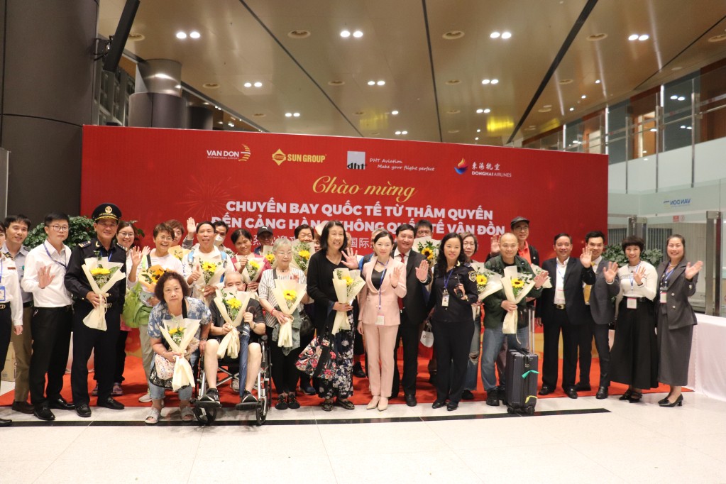 Vân Đồn đón chuyến bay quốc tế đầu tiên sau dịch, mở rộng kết nối du lịch