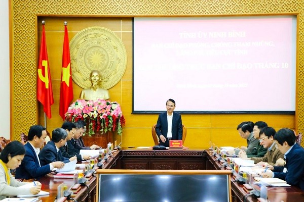 Ninh Bình tăng cường công tác phòng, chống tham nhũng, lãng phí