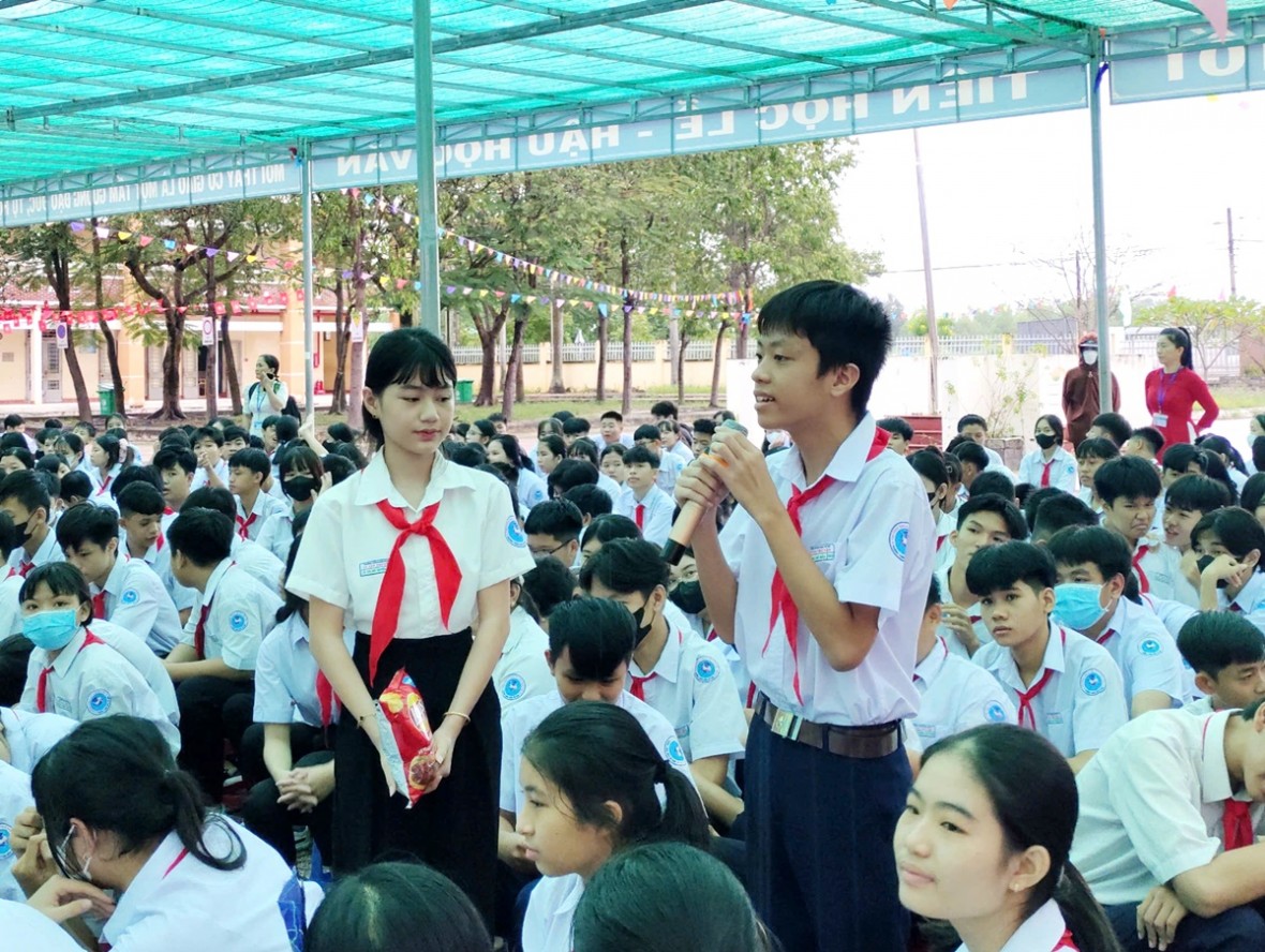 Công an Tây Ninh nâng cao kỹ năng, nhận thức pháp luật trong học đường