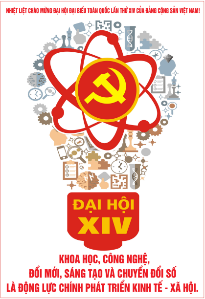 Tác phẩm: Nhiệt liệt chào mừng Đại hội đại biểu toàn quốc lần thứ XIV của Đảng Cộng sản Việt Nam! (Tác giả: Võ Tá Lục - Hà Tĩnh).