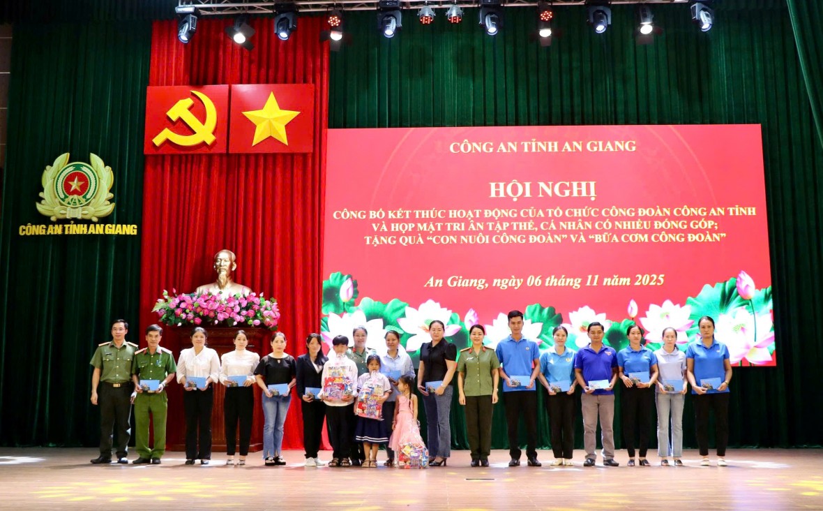 Công đoàn Công an tỉnh An Giang hoàn thành xuất sắc sứ mệnh, vẫn tiếp tục lan toả yêu thương