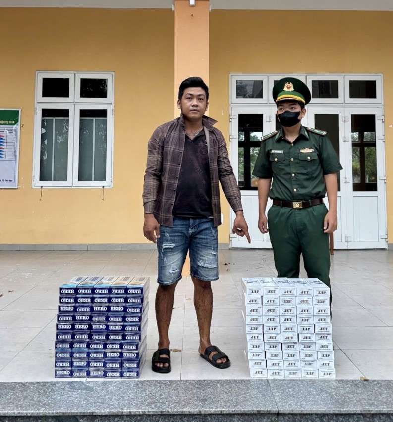 BĐBP Đồng Tháp bắt đối tượng vận chuyển 1.000 gói thuốc lá ngoại nhập lậu BĐBP Đồng Tháp bắt đối tượng vận chuyển 1.000 gói thuốc lá ngoại nhập lậu