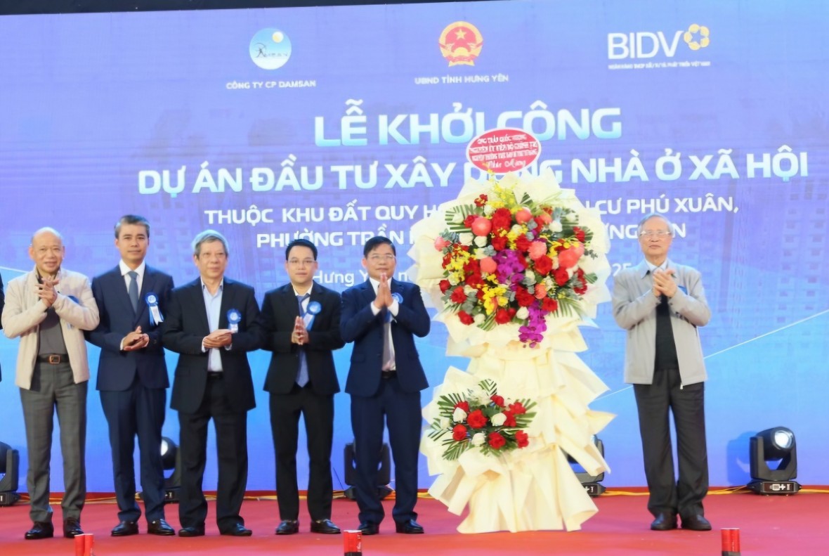 Khởi công Dự án đầu tư xây dựng nhà ở xã hội 680 tỷ đồng tại Hưng Yên