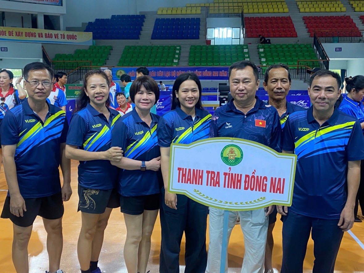 Thanh tra tỉnh Đồng Nai dẫn đầu giải vô địch các câu lạc bộ bóng bàn tỉnh năm 2025