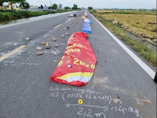 Hiện trường nơi xảy ra vụ việc đáng tiếc trên.