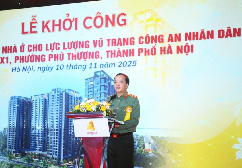Khởi công Dự án xây dựng nhà ở cho lực lượng vũ trang Công an nhân dân tại Hà Nội