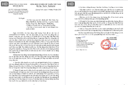 Công văn của Sở xây dựng tỉnh Quảng Ninh gửi các cơ quan chức năng về việc 