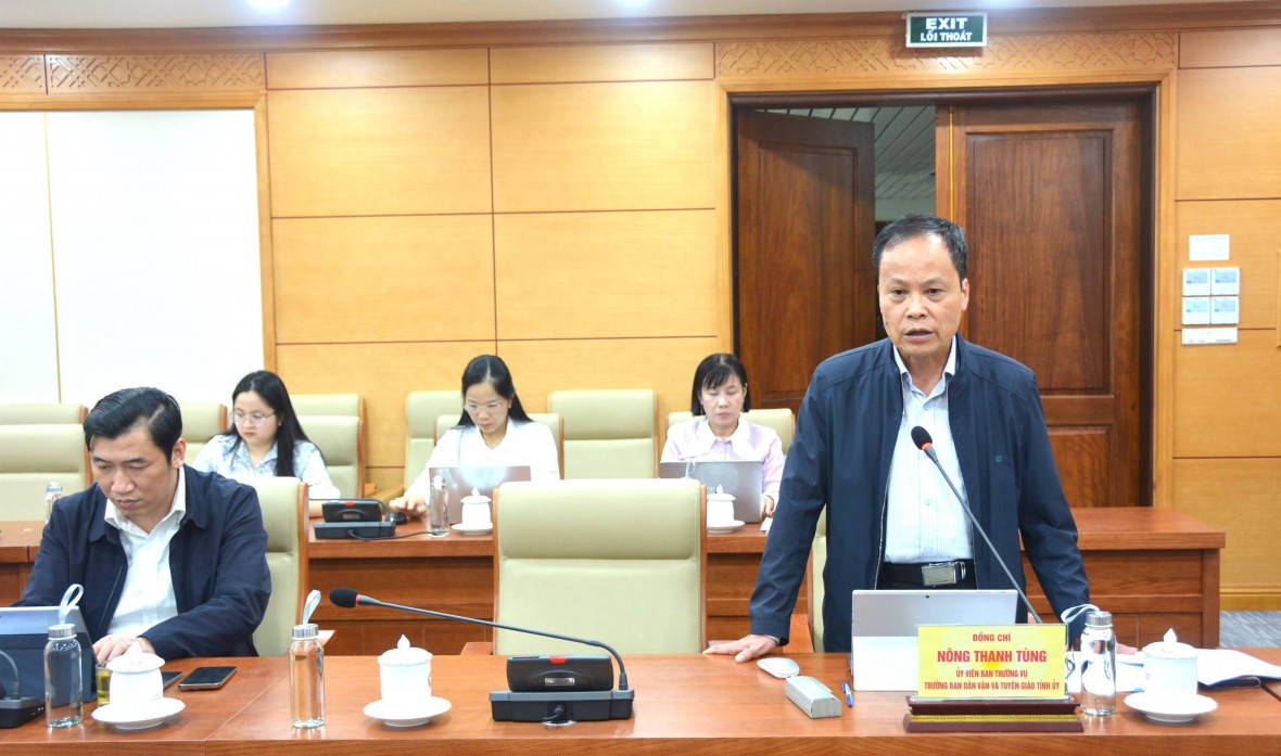 Cao Bằng họp cho ý kiến đối với Đề án tổ chức chuỗi hoạt động Kỷ niệm 85 năm Ngày Bác Hồ về nước