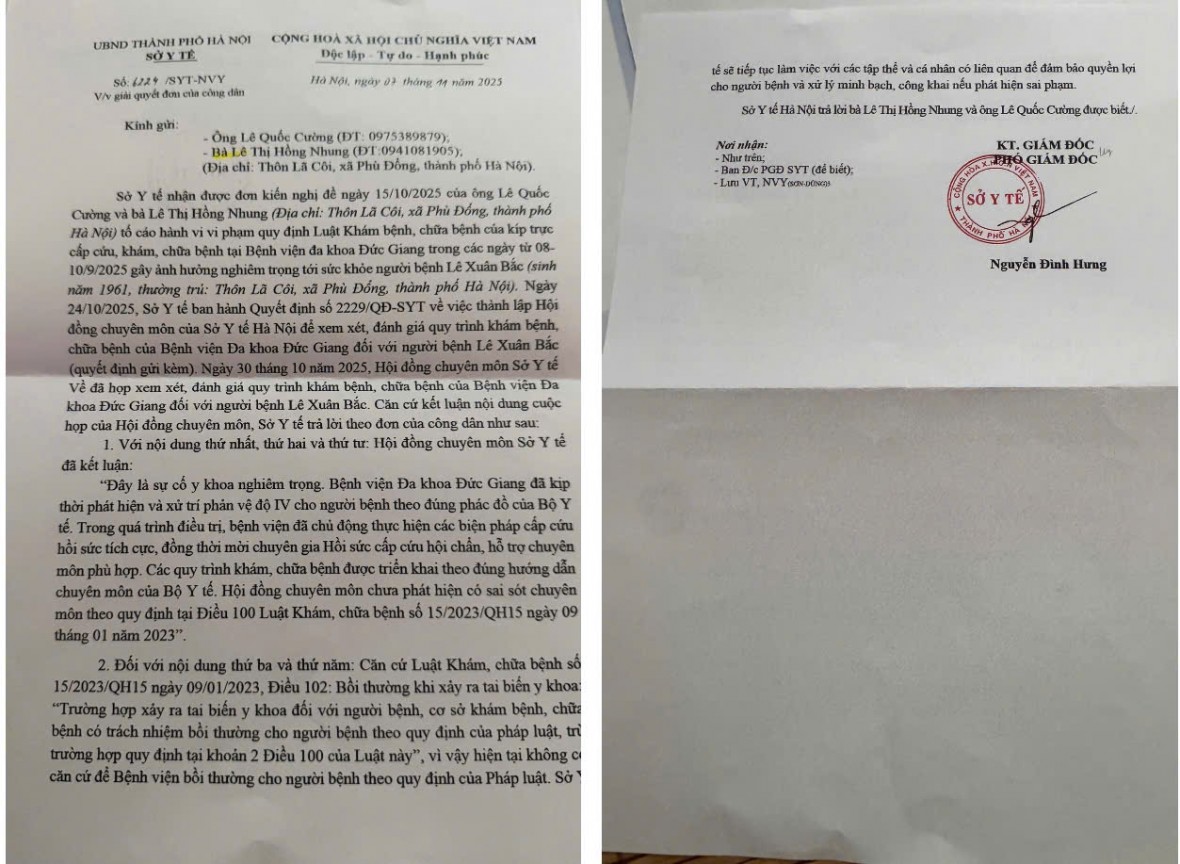 Vụ bệnh nhân tử vong do sốc phản vệ sau tiêm kháng sinh tại BV Đa khoa Đức Giang: Gia đình tiếp tục gửi đơn kiến nghị làm rõ Vụ bệnh nhân tử vong do sốc phản vệ sau tiêm kháng sinh tại BV Đa khoa Đức Giang: Gia đình tiếp tục gửi đơn kiến nghị làm rõ