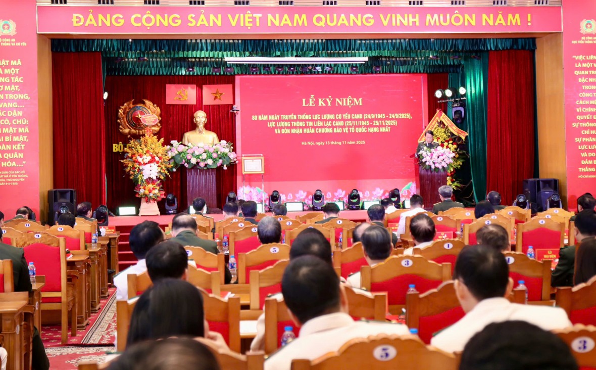 Lực lượng Cơ yếu và Thông tin liên lạc CAND Kỷ niệm 80 năm Ngày truyền thống và đón nhận Huân chương Bảo vệ Tổ quốc hạng Nhất Lực lượng Cơ yếu và Thông tin liên lạc CAND Kỷ niệm 80 năm Ngày truyền thống và đón nhận Huân chương Bảo vệ Tổ quốc hạng Nhất