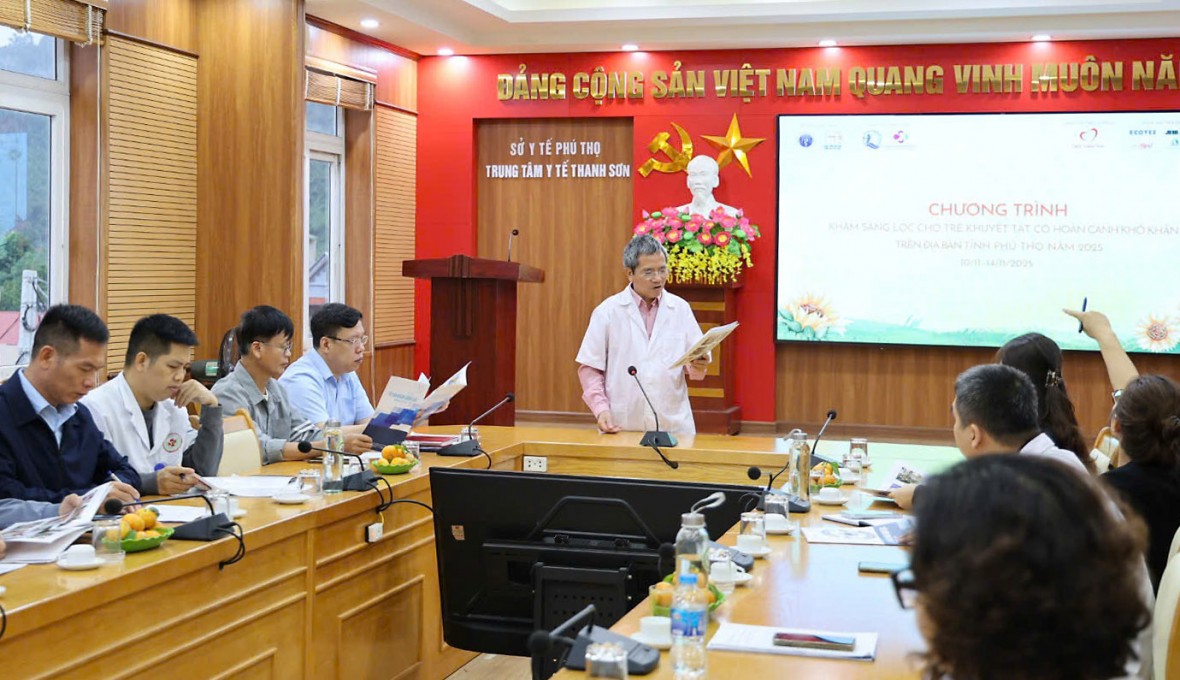 Phẫu thuật miễn phí cho trẻ em khuyết tật trên địa bàn tỉnh Phú Thọ