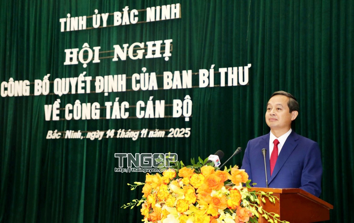 Chủ tịch UBND tỉnh Thái Nguyên được chỉ định giữ chức Phó Bí thư Tỉnh ủy Bắc Ninh