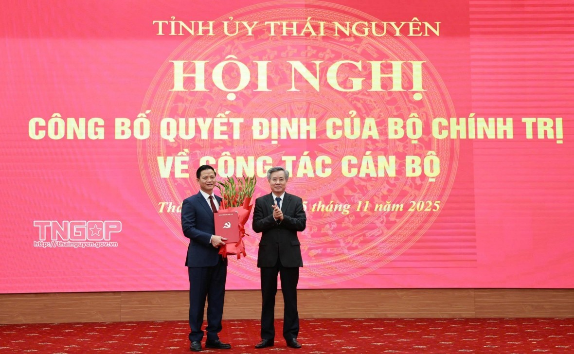 Ông Vương Quốc Tuấn được điều động làm Phó Bí thư Tỉnh ủy Thái Nguyên
