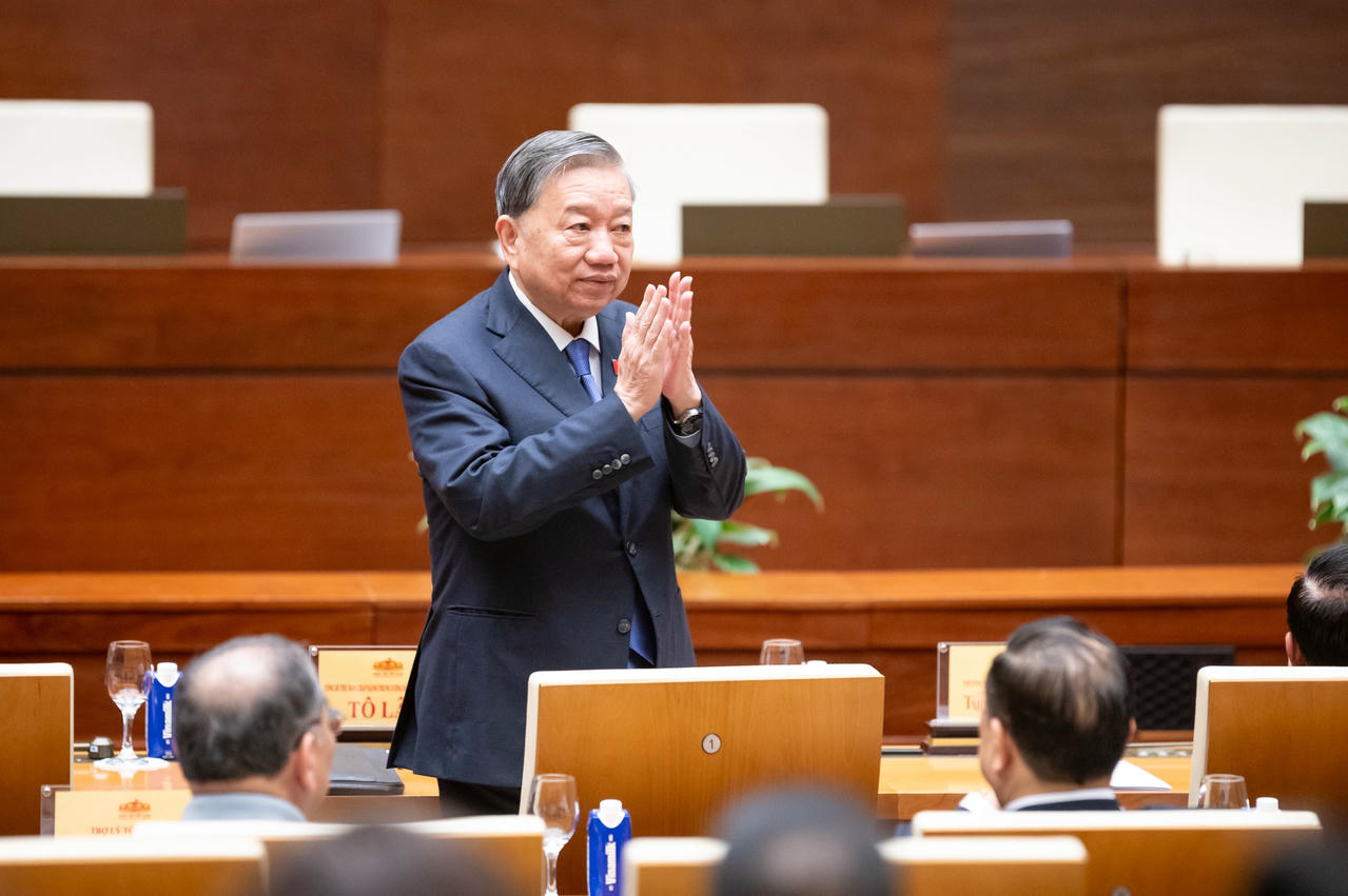 Tổng B&iacute; thư T&ocirc; L&acirc;m tham dự Hội nghị. (Ảnh: daibieunhandan.vn)