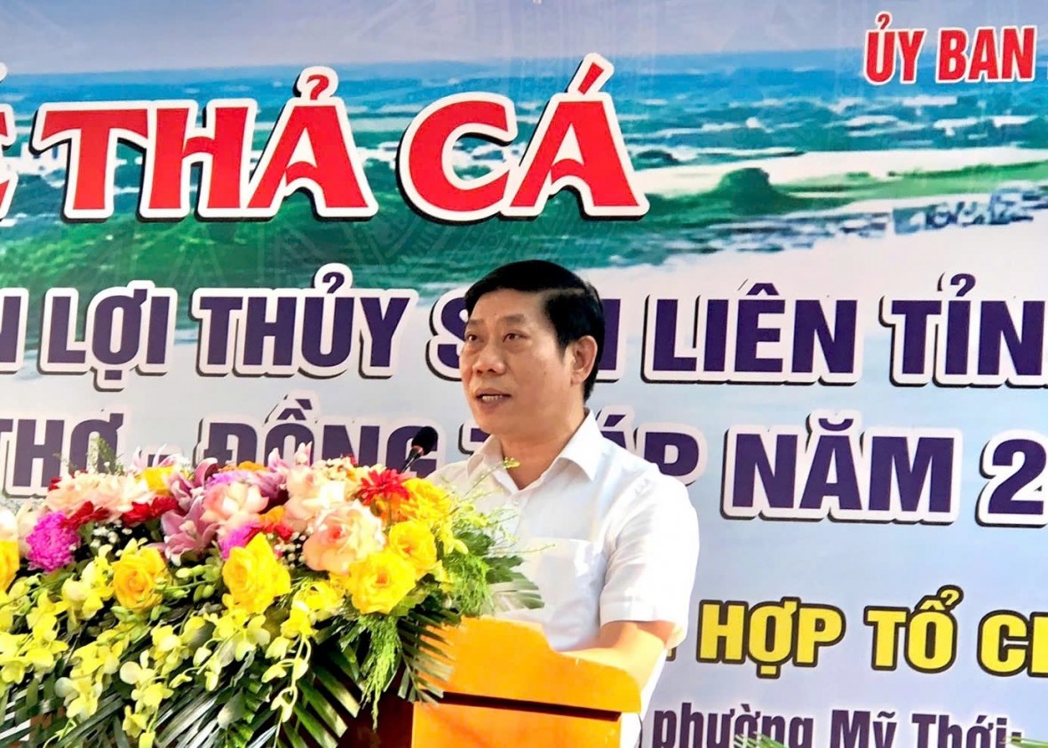 Thả hơn 215.000 con cá giống tái tạo nguồn lợi thủy sản tại ĐBSCL