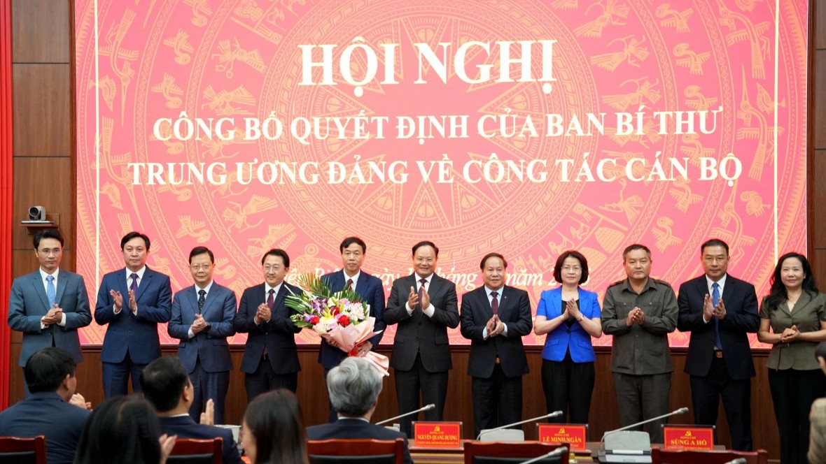 Ông Lê Văn Lương được điều động, chỉ định giữ chức Phó Bí thư Tỉnh ủy Điện Biên