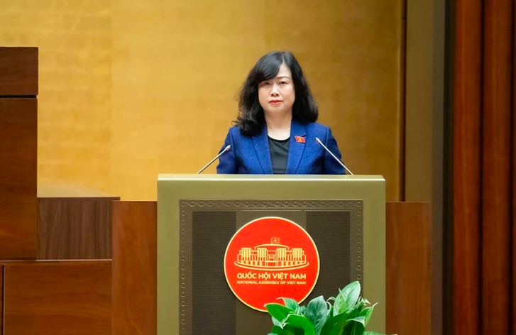 Bộ trưởng Bộ Y tế Đào Hồng Lan. Ảnh Quochoimedia.vn