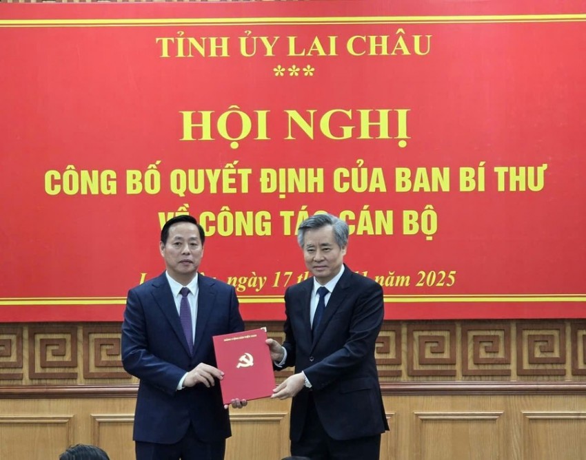 Ông Hà Quang Trung được điều động giữ chức Phó Bí thư Tỉnh ủy Lai Châu