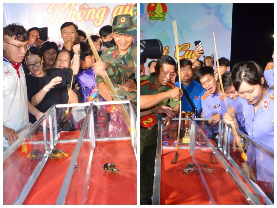 Không gian ẩm thực và “quảng diễn” món ngon từ cua Cà Mau