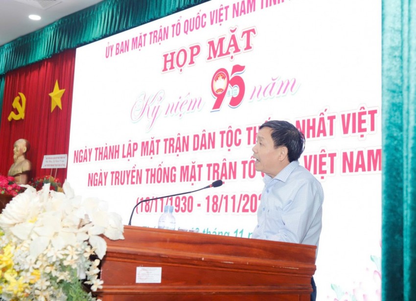 Đồng Tháp kỷ niệm 95 năm ngày thành lập Mặt trận dân tộc thống nhất Việt Nam