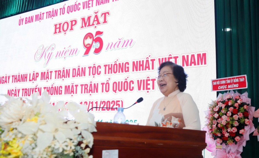 Đồng Tháp kỷ niệm 95 năm ngày thành lập Mặt trận dân tộc thống nhất Việt Nam